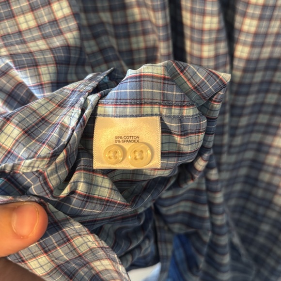 Peter Millar Crown Finish Stretch Sandprint Plaid Shirt - Picture 12 of 12